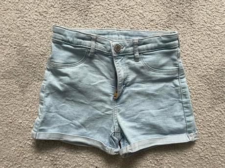 Džínové kraťasy hm, vel. 128, h&m,128