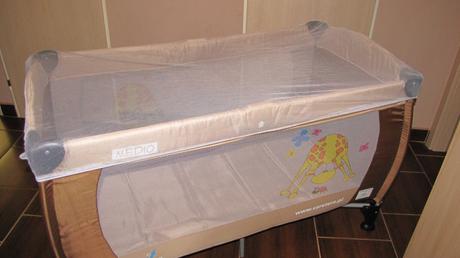 Cestovní postýlka caretero medio - hnědá, 65,120