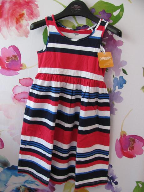Letní dívčí bavlněné šaty na ramínka, gymboree,104
