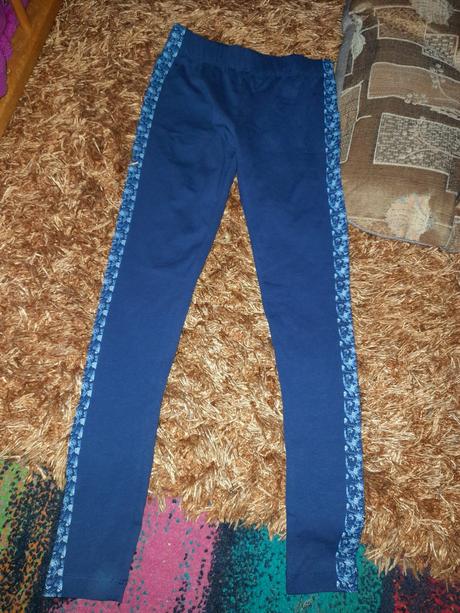 Modré kalhoty 134 super stav, 134