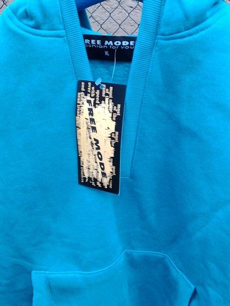 Nová dámská zateplená tyrkysová mikina vel. xl, xl