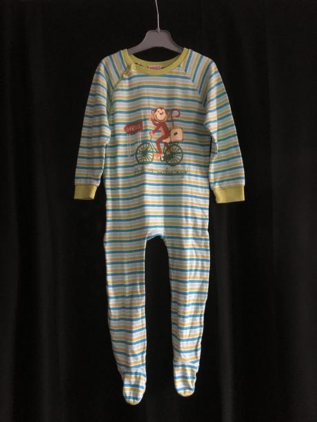 Vel. 92 proužkovaný overal s opičkou, 92
