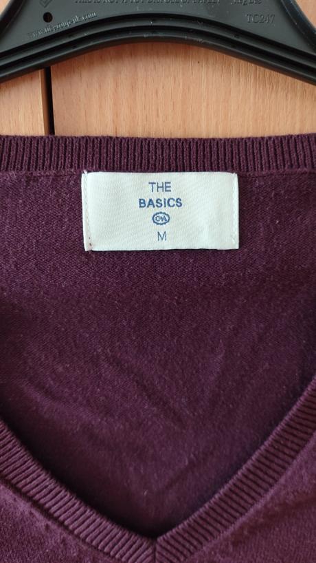 Svetr vínový, c&a,m