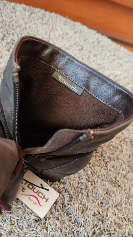 Tamaris kotníčkové kožené boty nové  vel. 37, tamaris,37