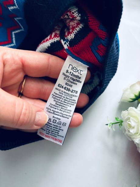 D79/ svetr vánoční zn. next - v.9/12 měs., 80