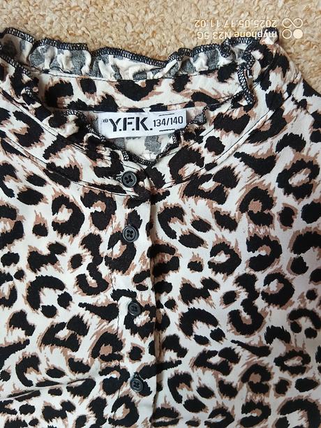 Šaty leopardí zn."y.f.k." vel."134-140", 134