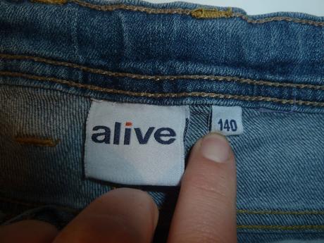 Dívčí rifle, džíny rovného až slim střihu, alive,140