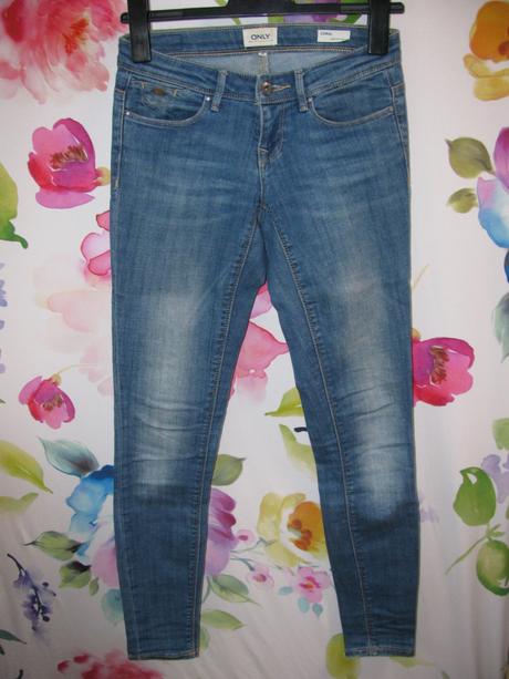 Elastické džíny, skiny, only, kratší sed, only,32