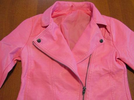 Dívčí koženková bunda vel 164, 164