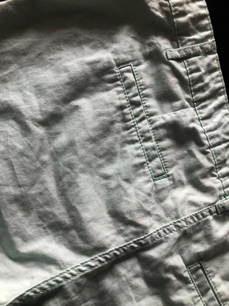 Zelené plátěné šortky, 164