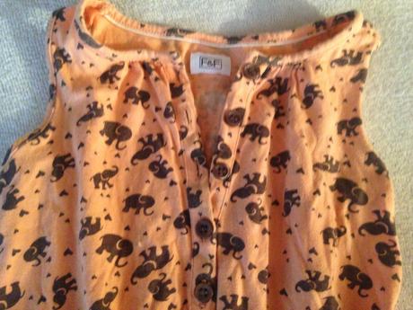 Dívčí letní overal sloni, f&f,98