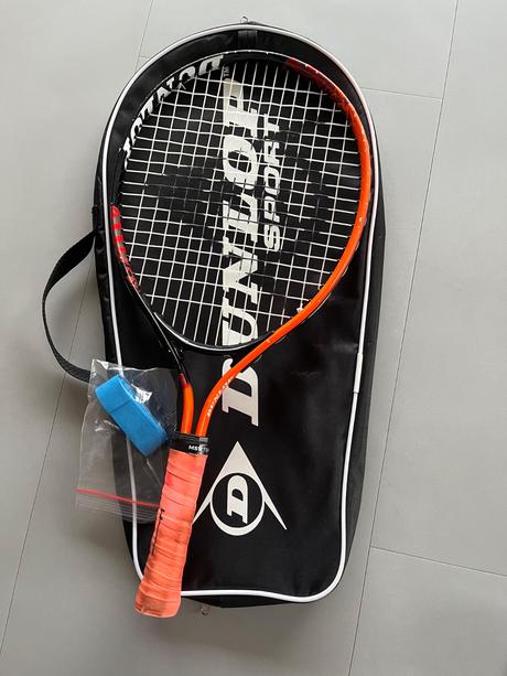Tenisová raketa dunlop force  21 oranžová s obalem, dunlop