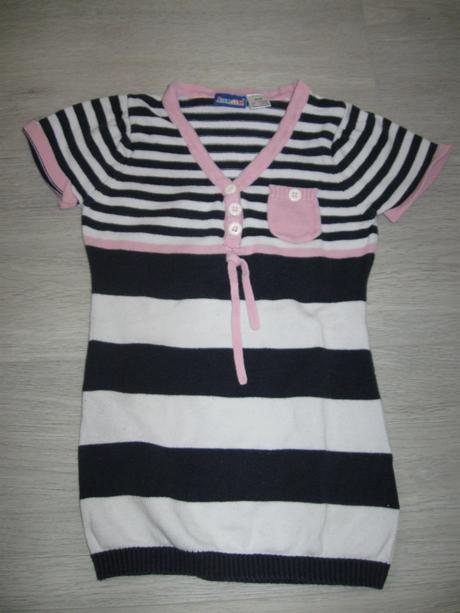Dívčí pletené tričko s kr. rukávem, vel. 86/92, lupilu,86