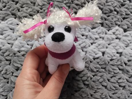 Plyšový pejsek bílý, 