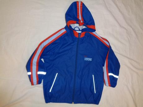 Luxusní modročervená nepromokavá bunda 98/104, playshoes,98