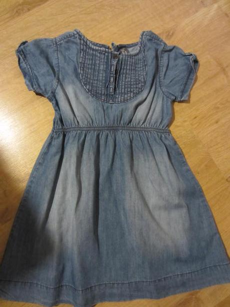 Lehoučké riflové džínové šatičky, zara,110