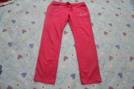 134/140 růžové tepláky tepláčky, 134