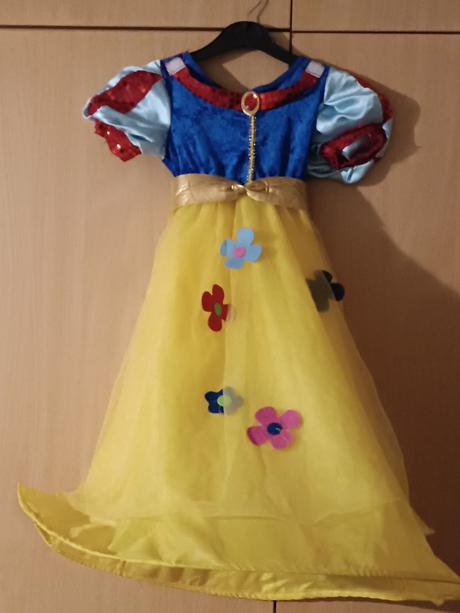 Dívčí kostým na karneval - sněhurka, vel.92/104, 