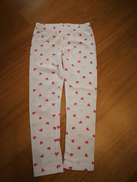 Pyžamové kalhoty tcm tchibo bílé-srdíčka v. 98-104, tcm,98