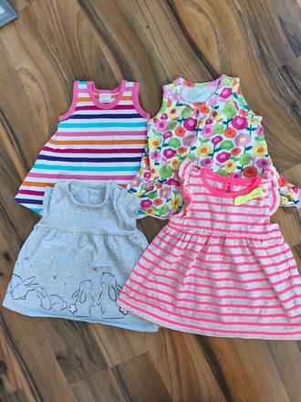 4krát letní šatičky lindex f&f george 0-3m, lindex,56