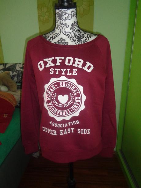 Vínová mikina oxford, terranova,m