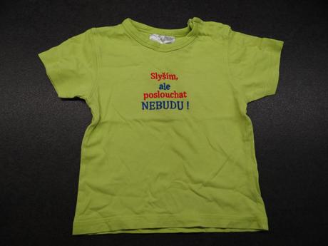 Tričko s výstižným textem, ergee,80