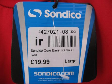 Funkční červené elastické triko - sondico, l