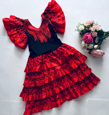 An22/ kostým španělská tanečnice- v.cca 12/14 měs., 