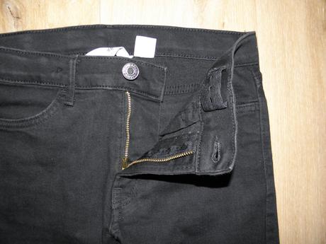 Chlapecké černé rifle / džíny zn. h&m vel.146, h&m,146