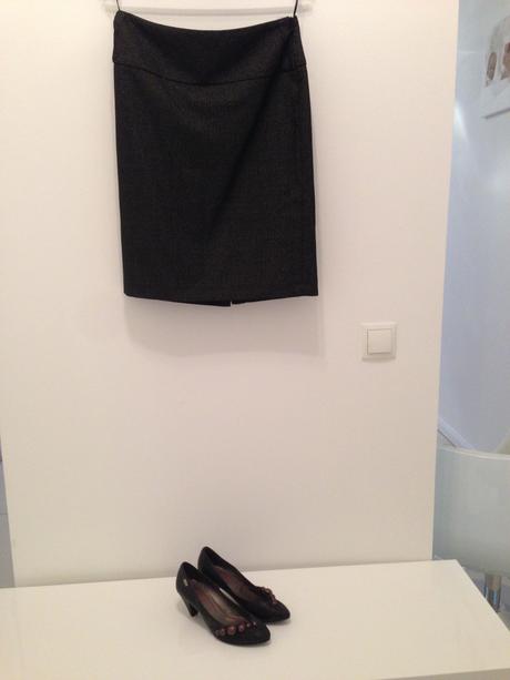 Botky na podpatku a sukne mango vel.38, 36