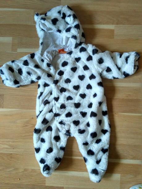 Jarní, podzimní chlupatá, fleesova kombinéza, pumpkin patch,68