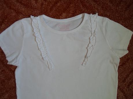 Bílé tričko triko krátký rukáv, primark,152
