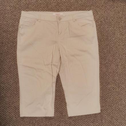 Světlé smetanové dámské kraťasy camaieu po kolena, camaieu,40