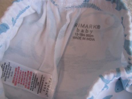 Bavlněné šortky v.12-18 měs., primark,86