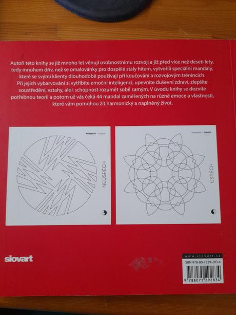 Kniha, omalovánka mandaly pro lepší život, 