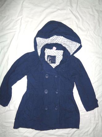 Tmavomodrý elegantní kabát, dopodopo,110