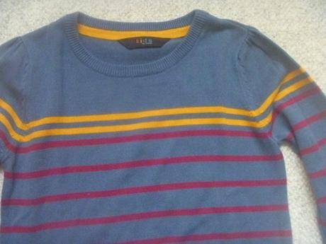 Modré úpletové šaty zn. tcm vel. 134/140, tcm,134