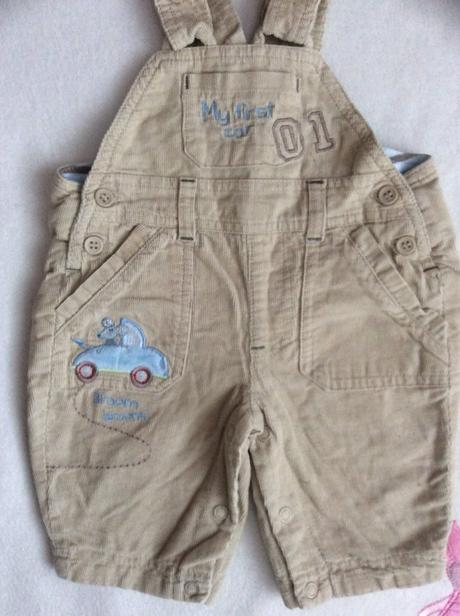 Manšestrové lacláče s autíčkem s myškou zn. bhs, bhs,56