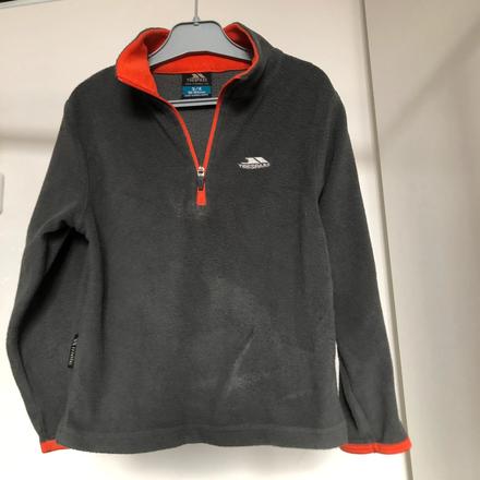 Šedá flísová mikina, 104