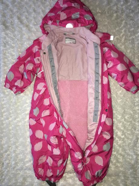 Růžová zimní kombinéza reima, reima,80