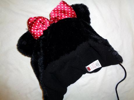 Krásná teploučká minnie čepice - 3-6 let, disney,104