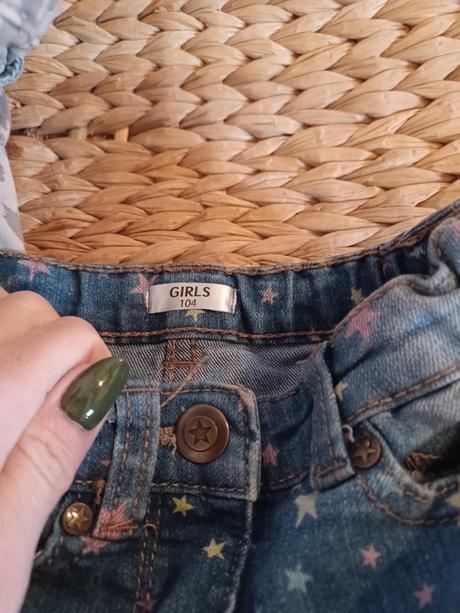 Leopardí kalhoty gap + hvězdičkové džíny, gap,104