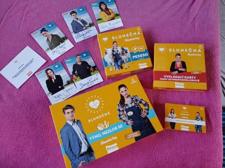 Hra, karty slunečná, podpisové karty, 