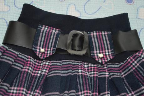 128 134 140 kostkatá sukně se spodničkou, 134