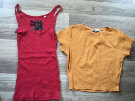 Crop top + tílko, takko,s