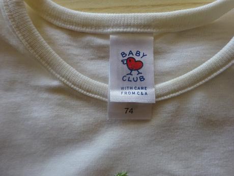 Tričko s jahodou kr.r., vel. 74, baby club,74