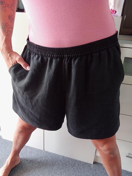 Šortky zn."h&m" vel."l" i větší velikost, h&m,l