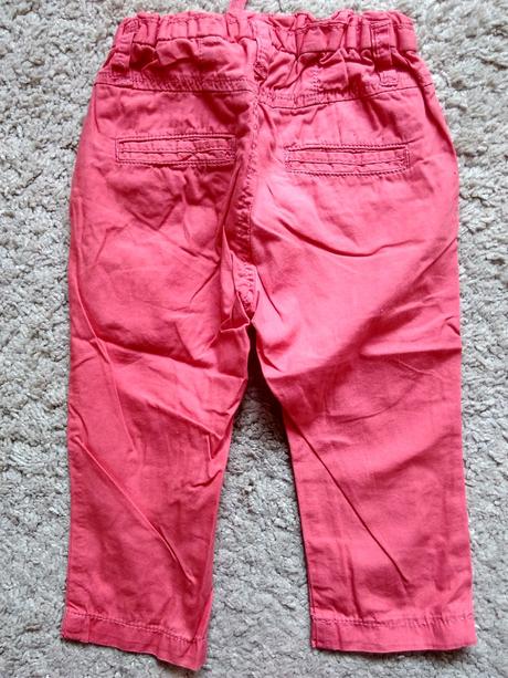 Vel.74, h&m, dětské, dívčí plátěné kalhoty, h&m,74