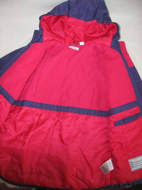 Fialová zimní bunda s kapucí, pepperts,134