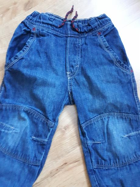 Bezva pohodlné džíny rifle do gumy, h&m,98